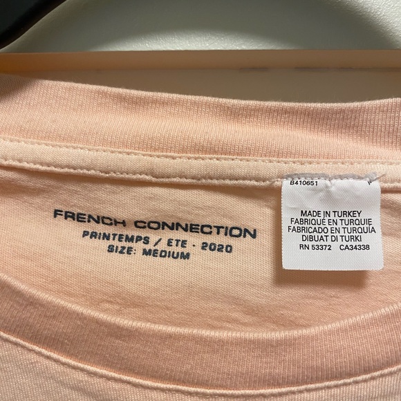 NWOT French Connection Crop Tee - Picture 3 of 4